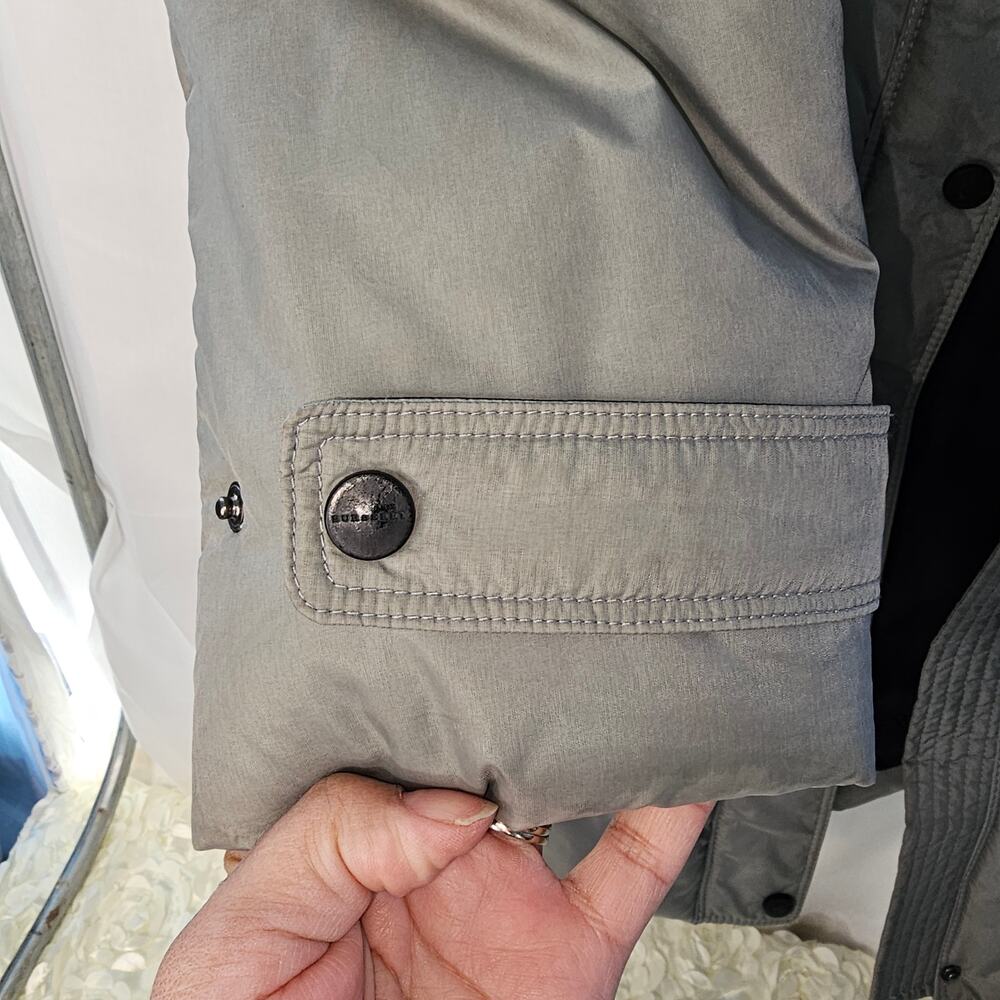 Burberry Vintage Nylon Parka Gray  Jacket  Size Large - Picture 6 of 10